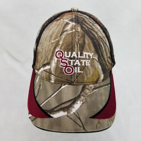 ✅Quality State Oil Camo Mesh Trucker Hat K-Products Snapback Cap OSFA Petroliana - Picture 2 of 9